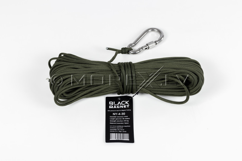 4 mm x 30 m paracord rope for Search Magnet Black Magnet ROPE-NY-4-30  Magnets pirkti internetu, prekė pristatoma nurodytu adresu, užsakykite,  parduotuvė Rygoje - Minelab